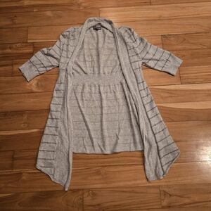Silver Striped Cardigan